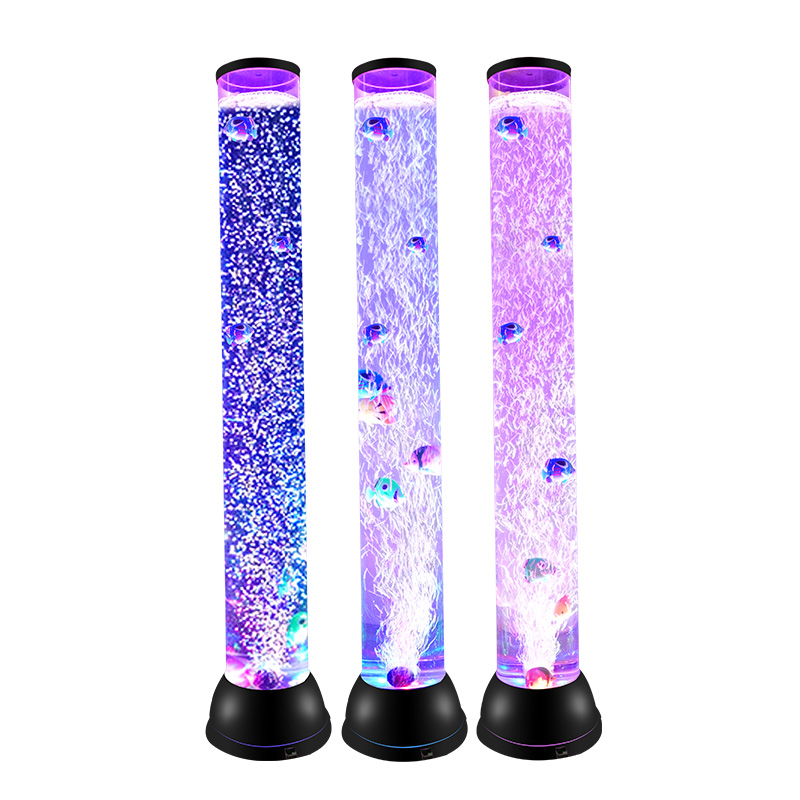 Jellyfish Bubble Lamp: Mesmerizing glow, floating jellyfish & dancing bubbles. Unique visual allure for dreamy, immersive ambiance—stunning decor magic.